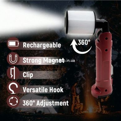 Лампа для кемпінгу для подорожей WORKLIGHT-072-XPE 10W, Кемпінговий GV-660 складаний ліхтар