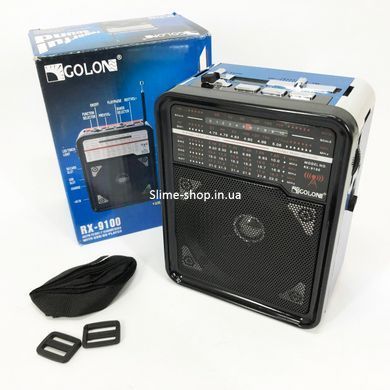 Fm аккумуляторный радио приемник в ретро стиле GOLON RX-9100, Радиоприемник SI-909 широкого диапазона