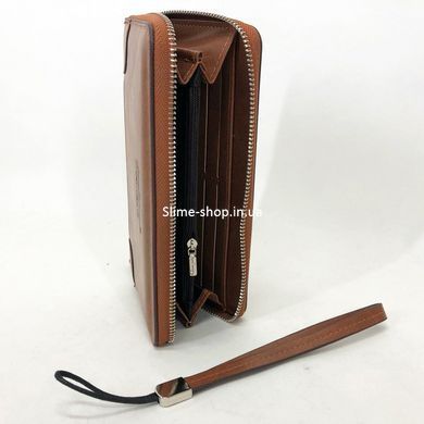 Кошелек для путешествий Baellerry leather brown, Горизонтальный кожаный кошелек, Кошелек IP-203 для карточки