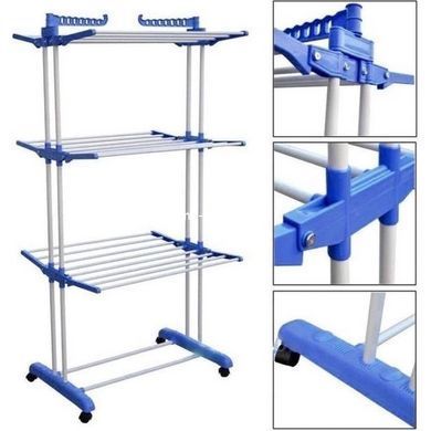 Вішалка телескопічна стійка Garment Rack, Відкрита вішалка для одягу, Переносна вішалка YB-562 для одягу