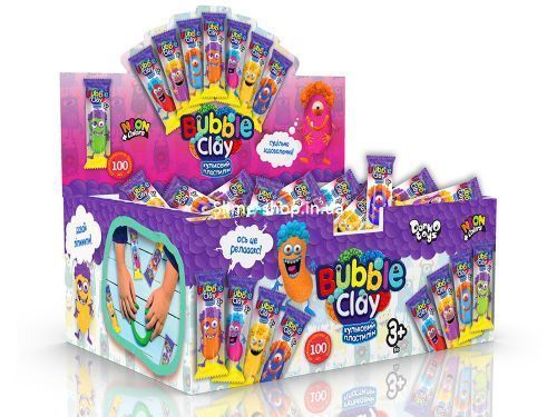 Брикет кулькового пластиліну "Bubble Clay" (укр)