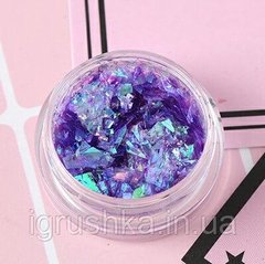 Битое стекло фиолетовое для слайма