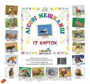 Картки міні Лісові мешканці (110х110 мм)