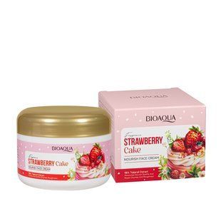 Крем для лица питательный Bioaqua Strawberry Cake c экстрактом клубники (BQY48318)