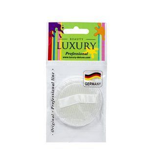 Спонж для макияжа велюровый для нанесения пудры Beauty LUXURY SP-03 Белый