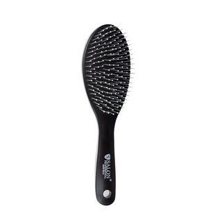 Щітка для волосся масажна пластикова Salon Professional 88000 чорна