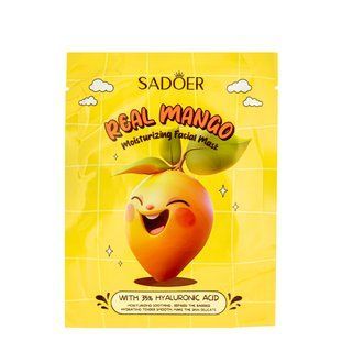 Маска для кожи лица увлажняющая Sadoer Real Mango тканевая 25g (SD34618)