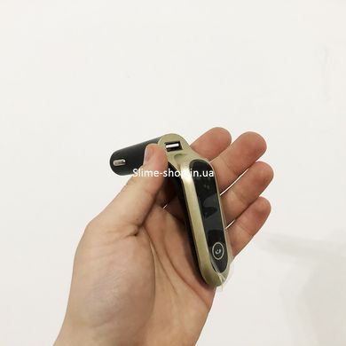 FM модулятор CAR G6 Bluetooth USB AUX MicroSD трансмітер, FM модулятор для автомобіля FP-312 Колір: золотий