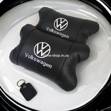 Автомобильная подушка в подарок Volkswagen, Подарок подушка дорожная, Подушка подголовник RZ-352 в подарок