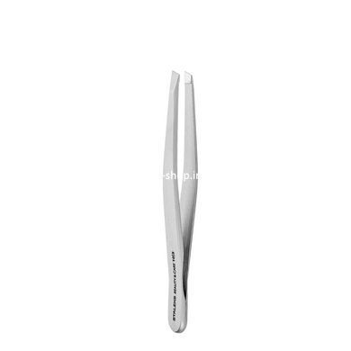 Пінцет для брів косметичний Staleks Beauty & Care скошений 96 мм TBC-10/3