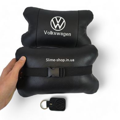 Автомобильная подушка в подарок Volkswagen, Подарок подушка дорожная, Подушка подголовник RZ-352 в подарок