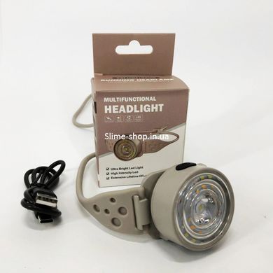 Потужний налобний LED ліхтар G25-XPG+30SMD(white+yellow+red-blue), Ліхтар налобний з QI-568 червоним діодом