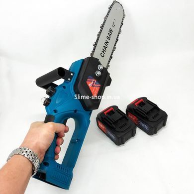 Ланцюгова пилка для легкої роботи DOMOTEC Chain Saw 12" (30см), Електропила на акумуляторі для HF-867 саду ланцюгова