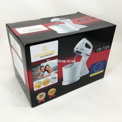 Планетарний міксер з чашею Crownberg CB-7320, Міксер ручний 7 швидкостей, Міксери UV-970 з чашею