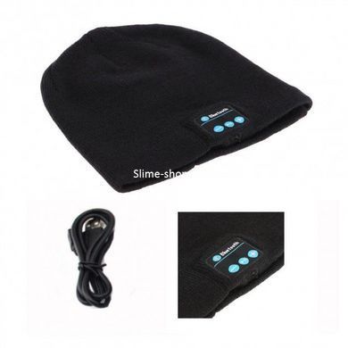 Портативная колонка ШАПКА с bluetooth наушниками SPS Hat BT True. FM-177 Цвет: черный