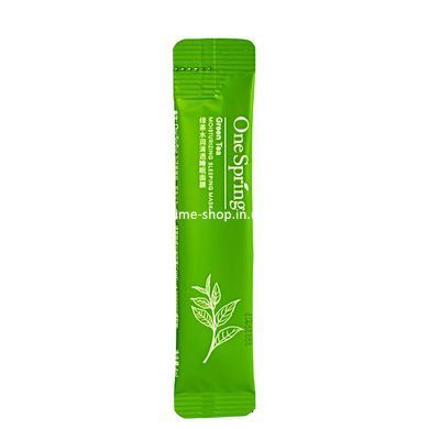 Нічна маска для обличчя OneSpring Green Tea Moisturizing с екстрактом чайного дерева