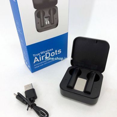 Беспроводные наушники с микрофоном для конференций TWS MiPods PRO+LCD MI, Стерео наушники TS-433 для спорта