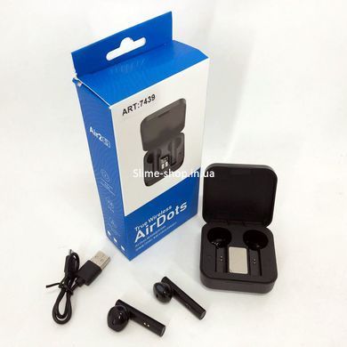 Беспроводные наушники с микрофоном для конференций TWS MiPods PRO+LCD MI, Стерео наушники TS-433 для спорта