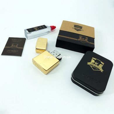 Сувенир зажигалка Zorro HL-366, Зажигалка в подарочном футляре, YJ-107 Зажигалки бензиновые