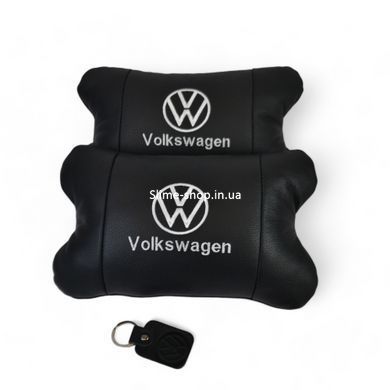 Автомобильная подушка в подарок Volkswagen, Подарок подушка дорожная, Подушка подголовник RZ-352 в подарок