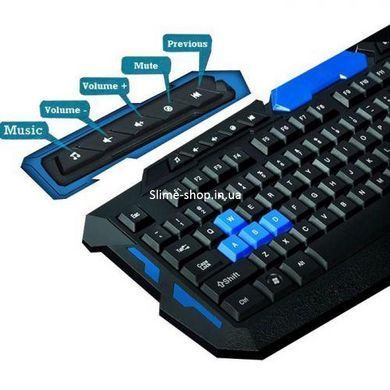 Клавиатура с мышкой HK-8100, игровая клавиатура и мышь для пк, беспроводная клавиатура LT-892 и мышь