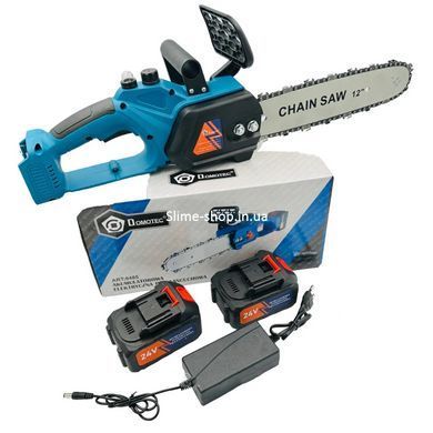 Ланцюгова пилка для легкої роботи DOMOTEC Chain Saw 12" (30см), Електропила на акумуляторі для HF-867 саду ланцюгова