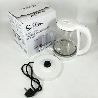 Электрочайник удобный Suntera EKB-322W 1500 Вт 1.8 л, Изысканный электрочайник, XI-143 Электрочайник чайный