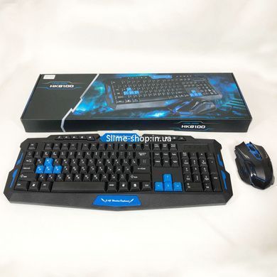 Клавиатура с мышкой HK-8100, игровая клавиатура и мышь для пк, беспроводная клавиатура LT-892 и мышь