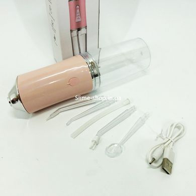 Іригатор для чищення зубів та порожнини рота Oral Irrigator з акумулятором та змінними насадками. BW-939 Колір: рожевий