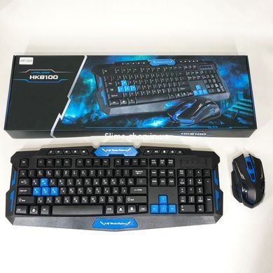 Клавиатура с мышкой HK-8100, игровая клавиатура и мышь для пк, беспроводная клавиатура LT-892 и мышь