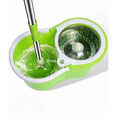 Универсальная швабра с отжимом-центрифугой и ведром Easy Mop Круглая Швабра. SP-488 Цвет: зеленый