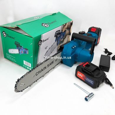 Ланцюгова пилка для легкої роботи DOMOTEC Chain Saw 12" (30см), Електропила на акумуляторі для HF-867 саду ланцюгова