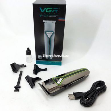 Стильна машинка для стрижки VGR V-008 Pro, Тример для скронь, Машинка для стрижки XO-987 волосся бездротове