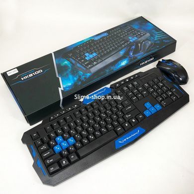 Клавиатура с мышкой HK-8100, игровая клавиатура и мышь для пк, беспроводная клавиатура LT-892 и мышь
