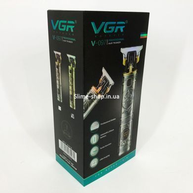 Триммер беспроводной VGR V-097, Моющаяся машинка для стрижки, Машинка для стрижки ZK-281 волос прочная