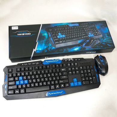 Клавиатура с мышкой HK-8100, игровая клавиатура и мышь для пк, беспроводная клавиатура LT-892 и мышь