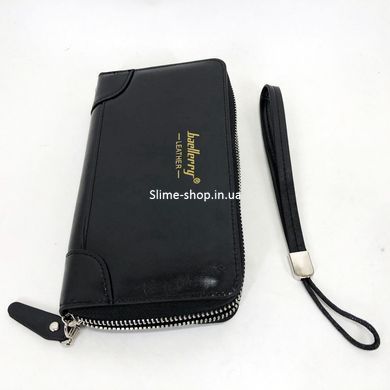 Портмоне чоловіче Baellerry leather black, Вертикальний гаманець, Гаманець брендовий QD-322 подарунок чоловікові