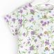 Песочник для новорожденных на пуговицах с цветочками Violet flowers