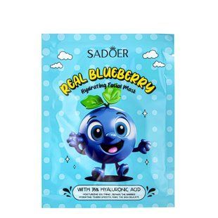 Маска кожи лица увлажняющая Sadoer Real Blueberry тканевая 25g (SD34748)