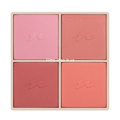 Палетка румян Neverti Illusion Blush 4 оттенка (NP207)