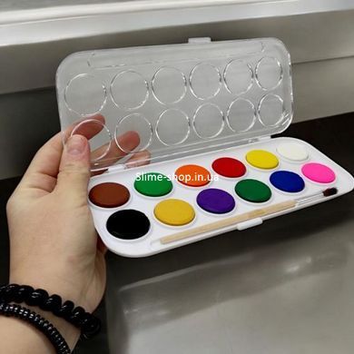 Фарба акварель "Color ran", 12 кольорів