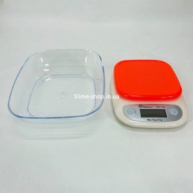 Ваги кухонні DOMOTEC MS-125 Plastic, кухонні електронні ваги, електронні ваги. DX-248 Колір: оранжевий