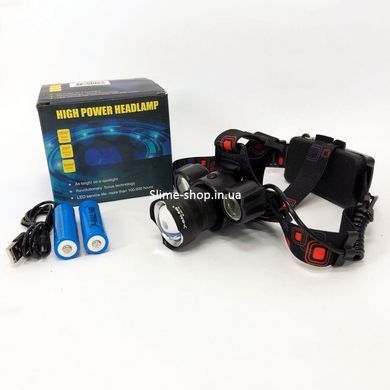 Водонепроницаемый фонарь HeadLight BL-001, Мощный аккумуляторный WM-336 налобный фонарик