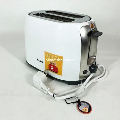 Тостер для хліба MAGIO MG-272W 750 Вт, Тостер зі знімним піддоном для крихт, DT-176 Хороший тостер