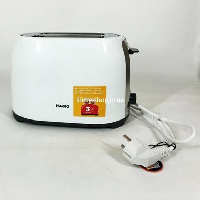 Тостер для хліба MAGIO MG-272W 750 Вт, Тостер зі знімним піддоном для крихт, DT-176 Хороший тостер