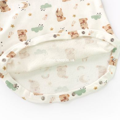 Пеленка-кокон на липучке и кнопках с начесом 0-3 мес Bunnies
