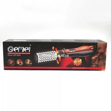 Фен расческа для сушки волос Gemei Gm-4828, Фен-щетки стайлеры, Фен стайлер, Фен для дома TC-968 и салона