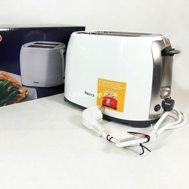 Тостер для хліба MAGIO MG-272W 750 Вт, Тостер зі знімним піддоном для крихт, DT-176 Хороший тостер