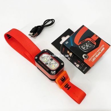Ліхтарик bailong G08-2XPG(white+yellow)+LED(red), Ліхтарик військовий світлодіодний TZ-721 налобний ліхтарик