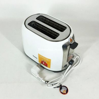 Тостер для хліба MAGIO MG-272W 750 Вт, Тостер зі знімним піддоном для крихт, DT-176 Хороший тостер